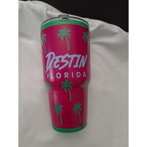 Destin Florida Palm Tree Hot Pink 30oz. Tumbler